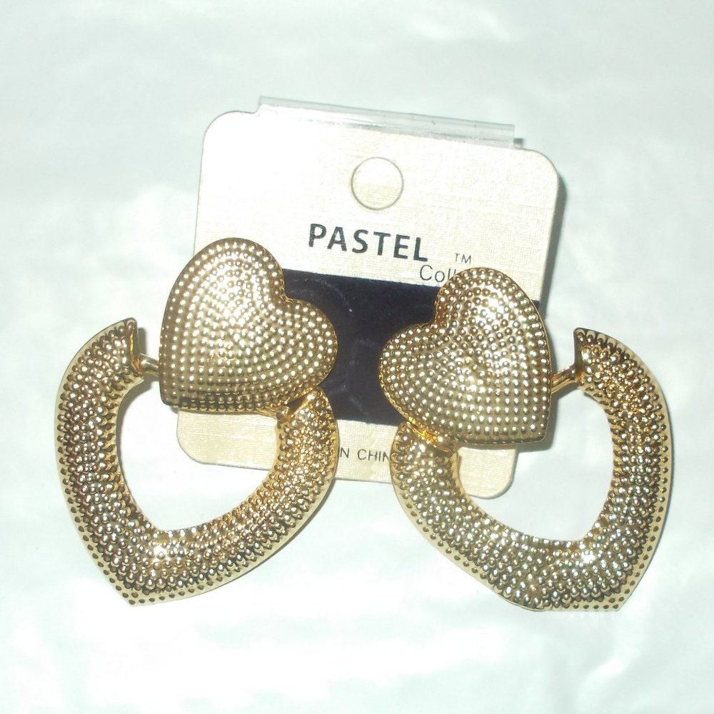 Pastel Collection Earrings Heart Shaped Jewelry